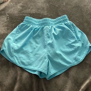 Light Blue Lululemon Active Running Shorts